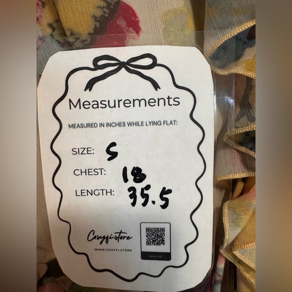 O.P.T Floral‎ Print Ruffle Tiered Midi Dress size S - Picture 11 of 11